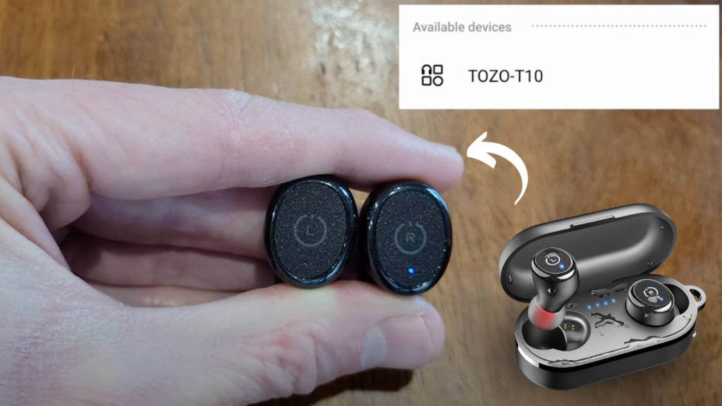 How to connect TOZO T10 EARBUDS Together -connecting to mobile