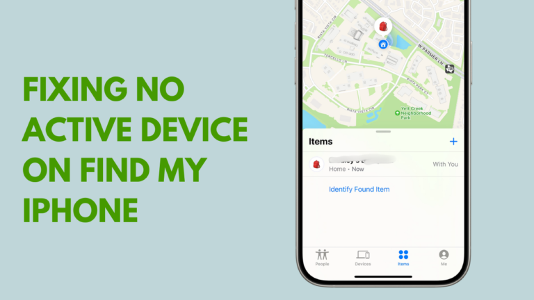 How to Fix No Active Device on Find My iPhone